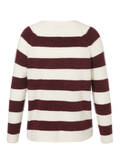 Gestreifte Feinstrickjacke /