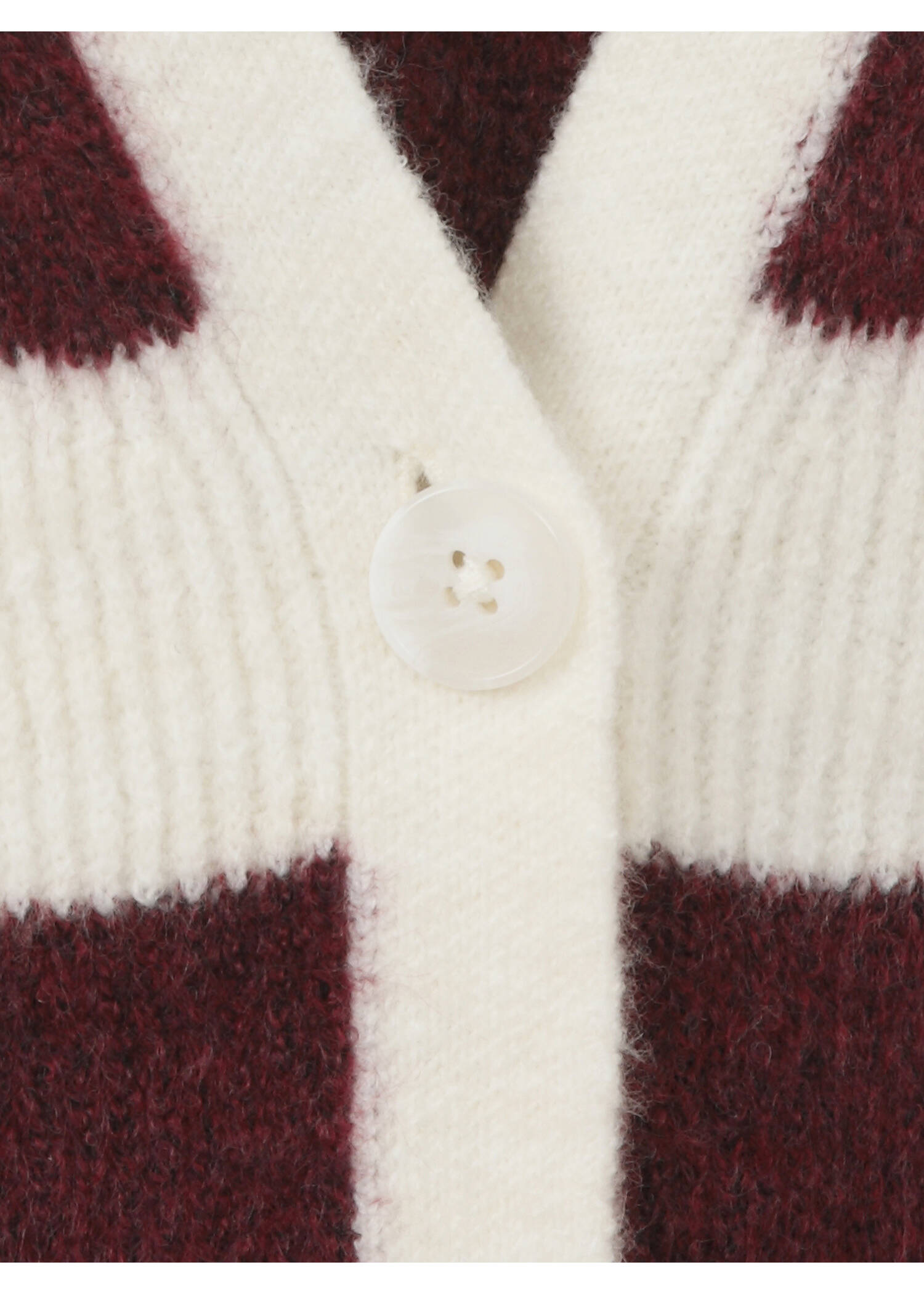 Gestreifte Feinstrickjacke /