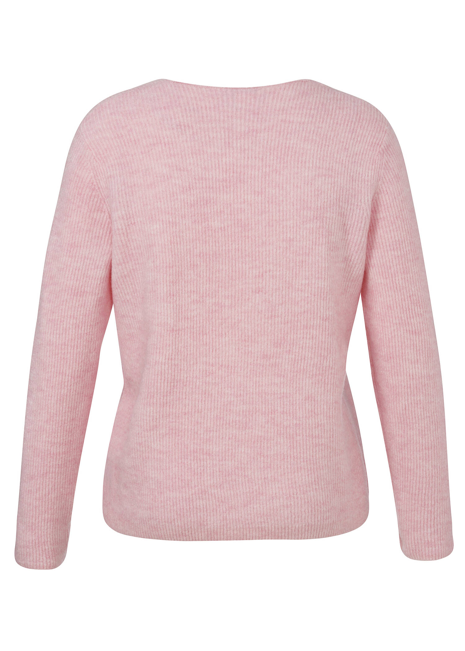 Feinstrickpullover mit Rippenstruktur /