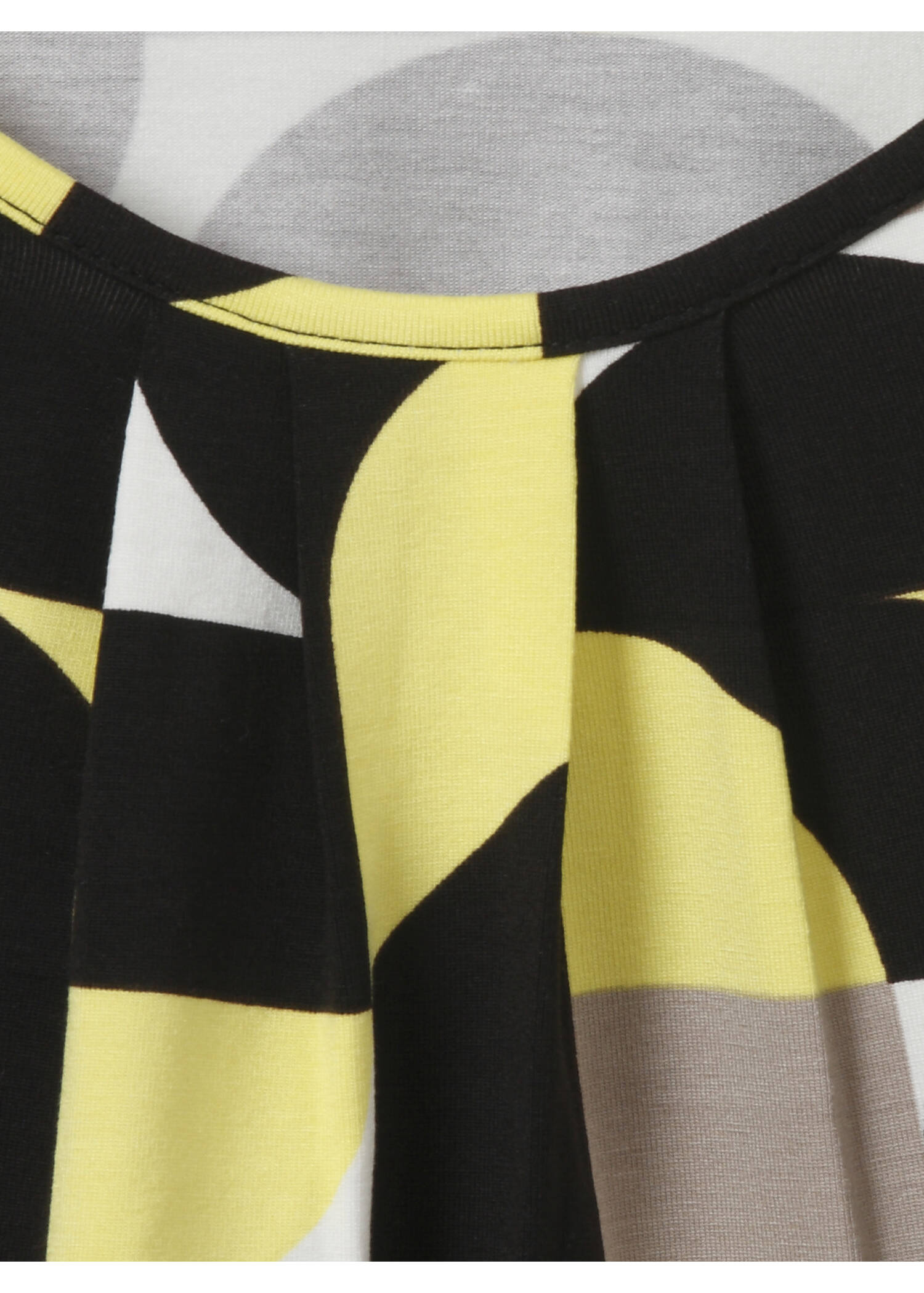 3/4-Arm Print-Shirt mit Gummizugsaum / 