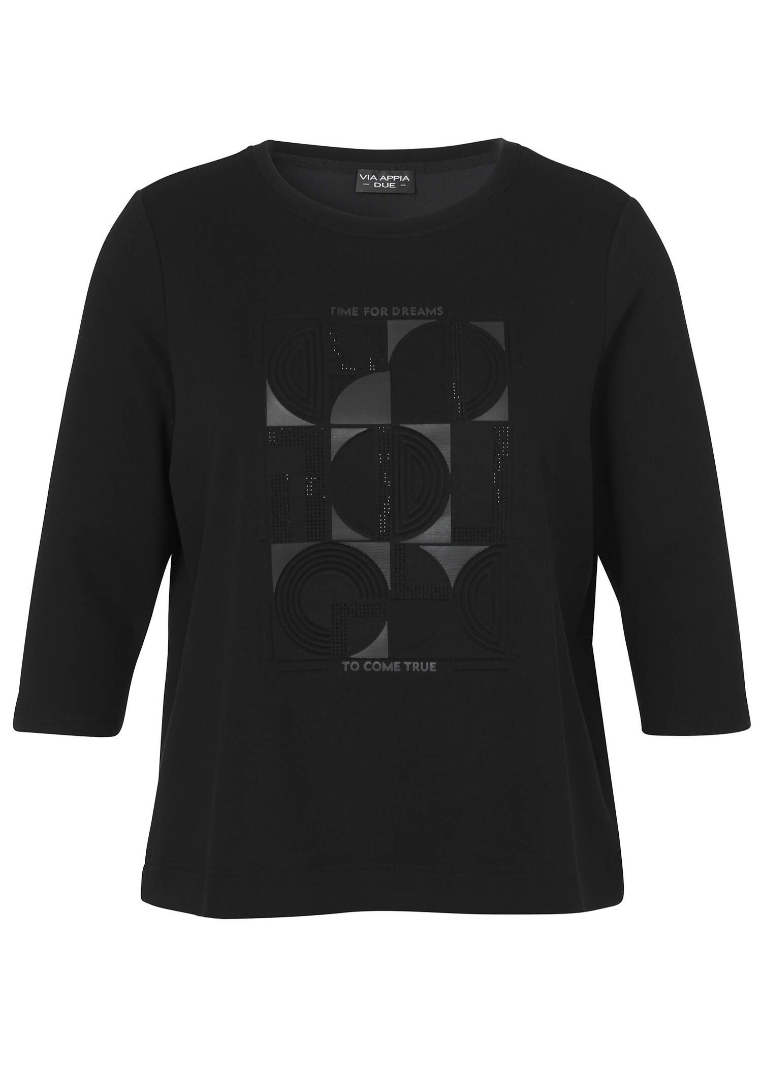 3/4-Arm Sweatshirt mit Front-Motiv / 