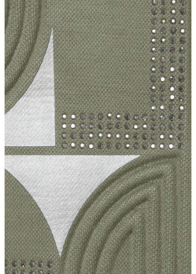 3/4-Arm Sweatshirt mit Front-Motiv /