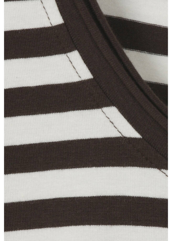 Softes Ringelshirt Mocca / Creme / 
