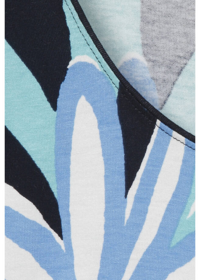 Viskose-Jersey Shirt mit Gummizugsaum /