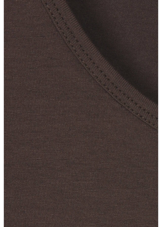 Hochwertiges Premium Basic Kombi-Top Mocca / 
