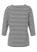 Soft fließendes 3/4-Arm Ringel-Shirt mit U-Boot-Ausschnitt /