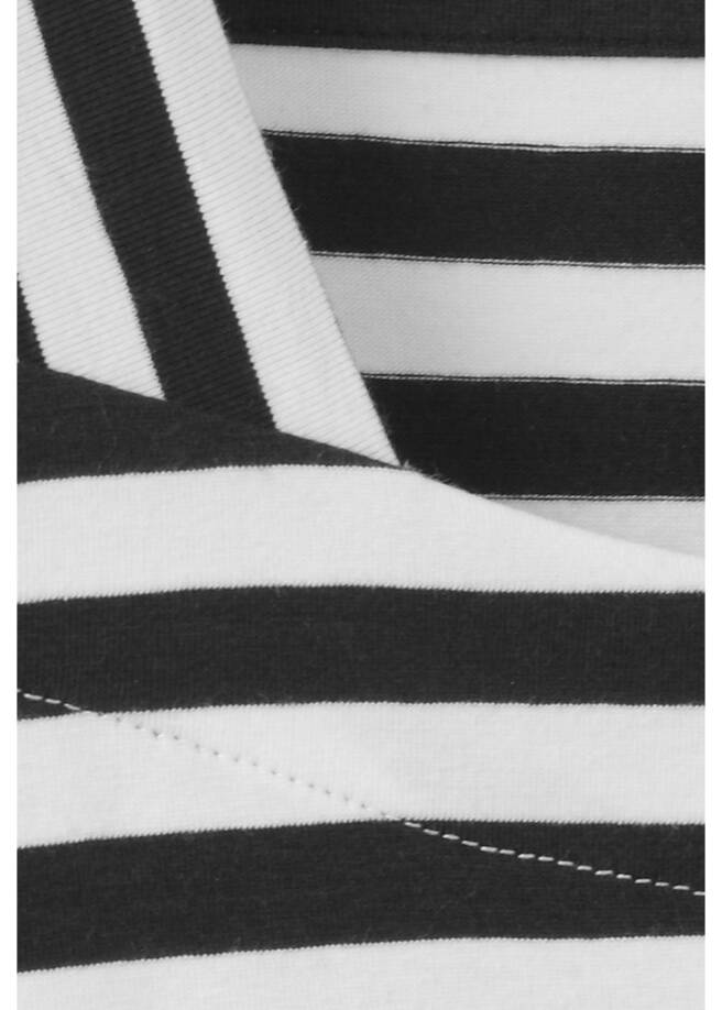 Soft fließendes 3/4-Arm Ringel-Shirt mit U-Boot-Ausschnitt /