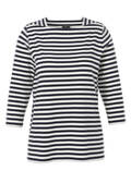 Soft fließendes 3/4-Arm Ringel-Shirt mit U-Boot-Ausschnitt /