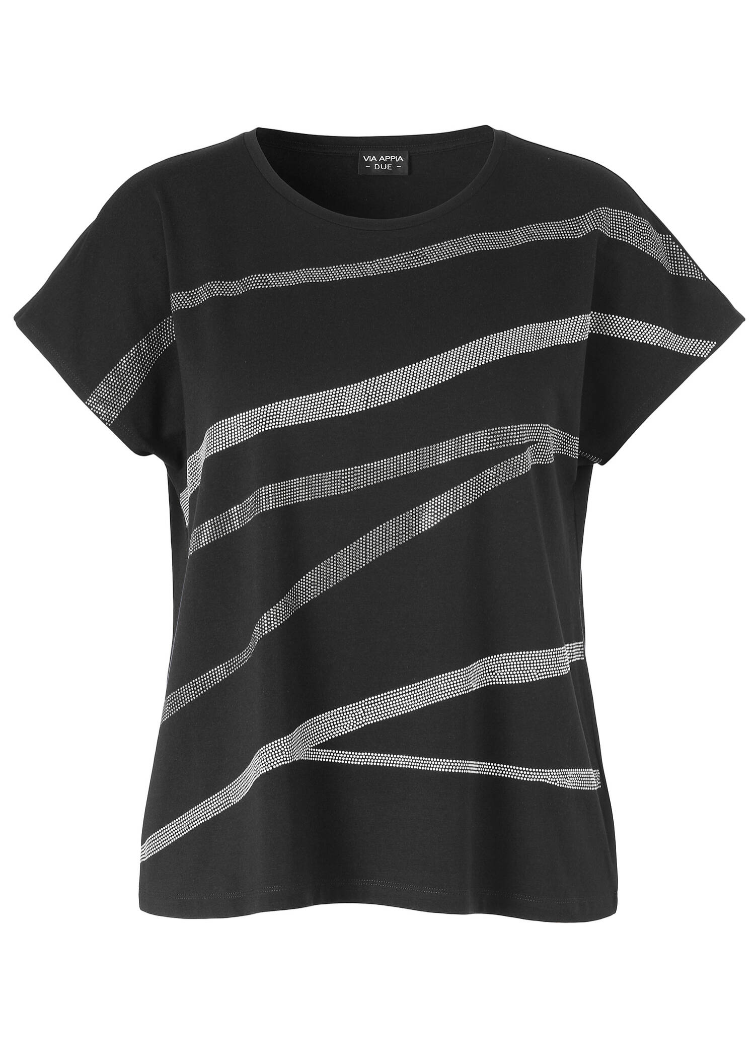 Weiches Baumwoll-Shirt mit geschmückter Front /