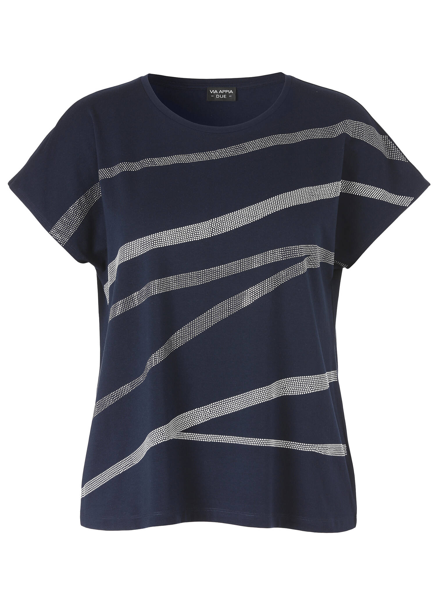 Weiches Baumwoll-Shirt mit geschmückter Front /