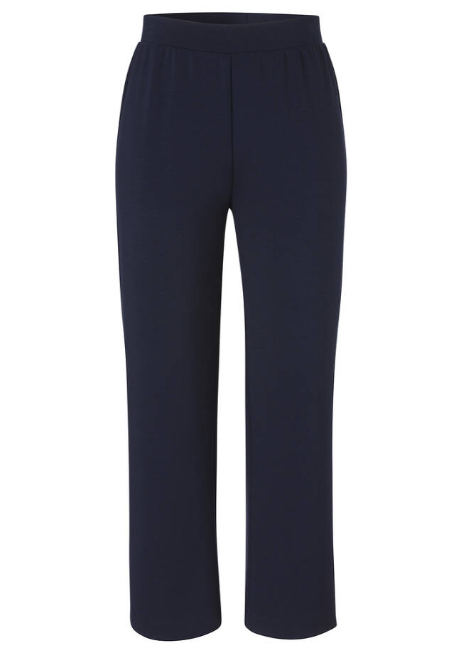 Lässig-edle Hose im Modern Jogg-Pants-Style indigo Frontansicht