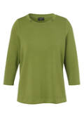 3/4-Arm Sweatshirt mit Schmuck-Details /