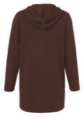 Offene Sweat-Jacke mit Kapuze /