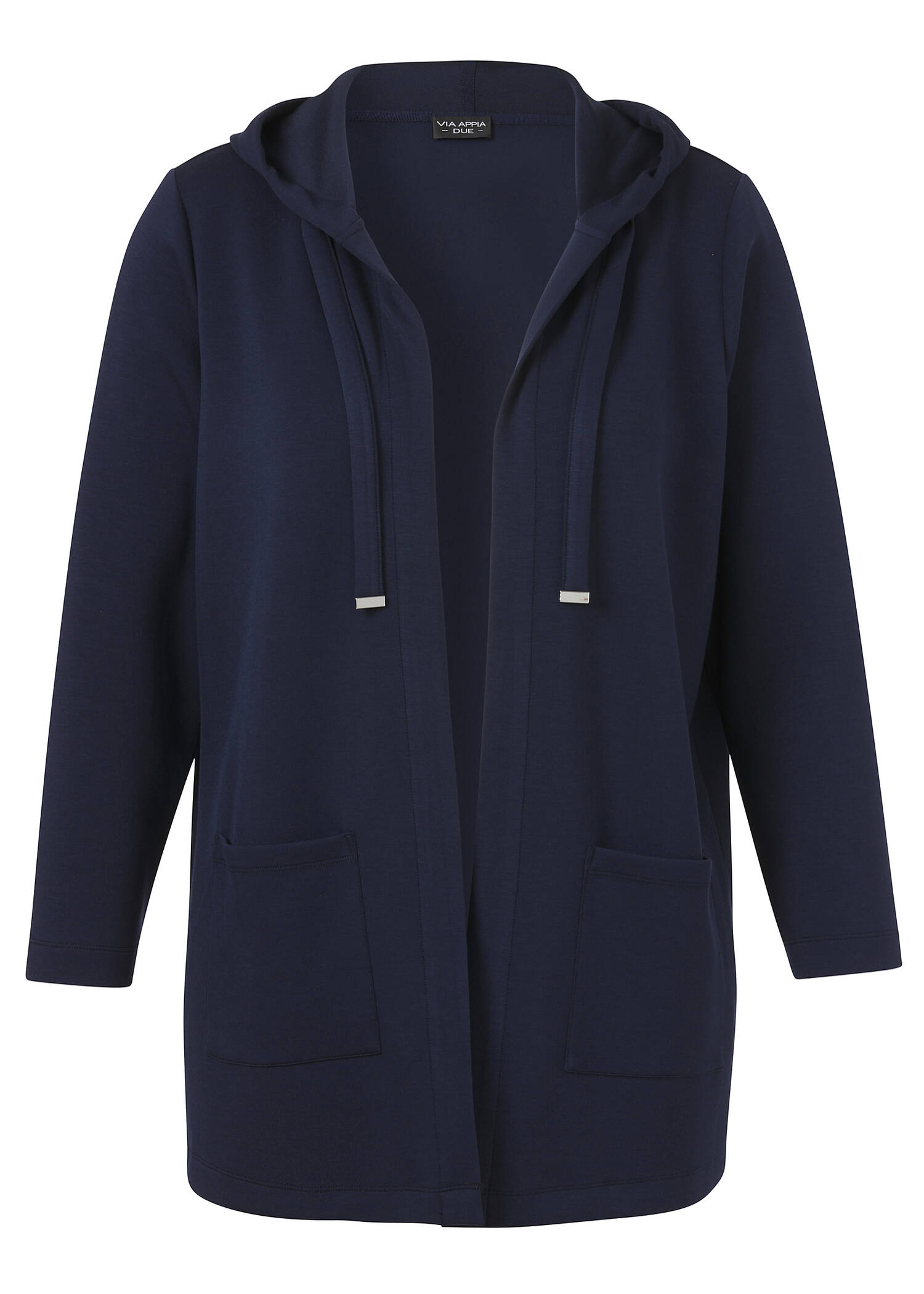 Offene Sweat-Jacke mit Kapuze /