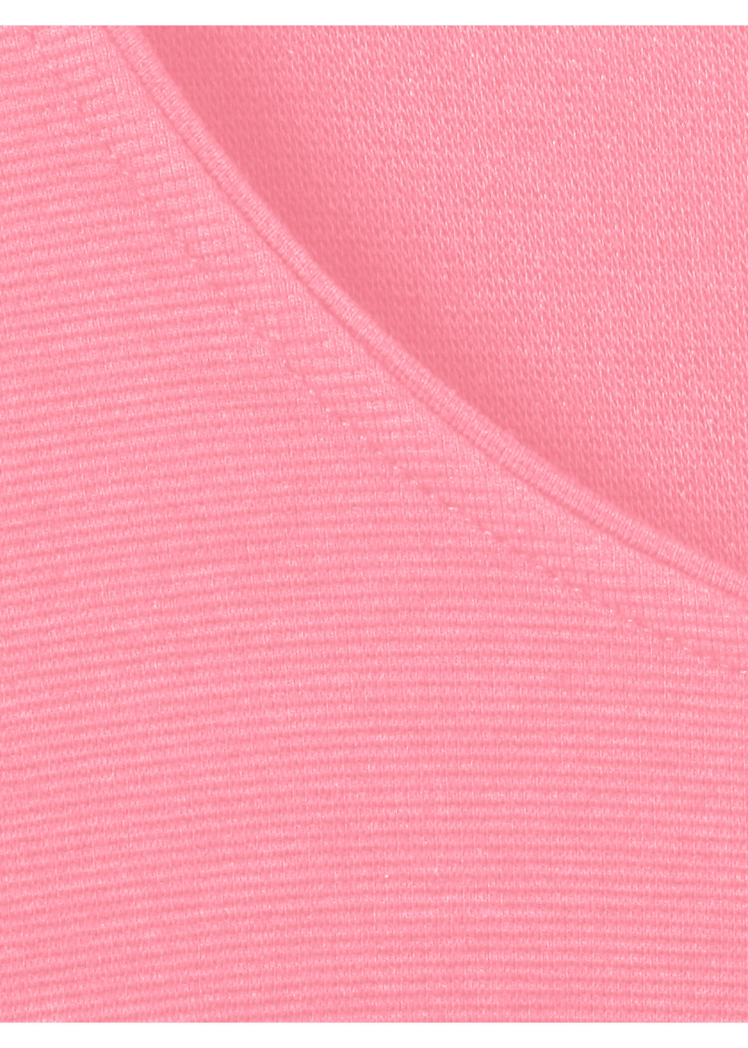 Einfarbiges 3/4-Arm Kombi-Sweatshirt mit feiner Ripp-Struktur /