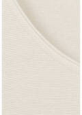 Einfarbiges 3/4-Arm Kombi-Sweatshirt mit feiner Ripp-Struktur /
