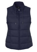 Wattierte Steppweste mit Zipper /