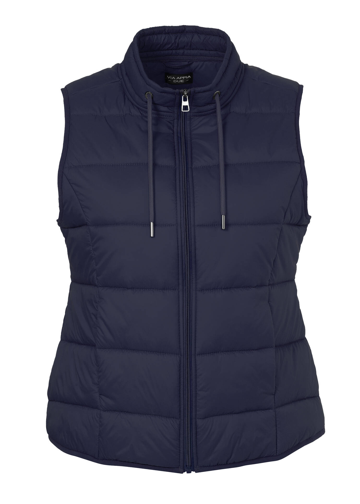 Wattierte Steppweste mit Zipper /