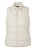 Wattierte Steppweste mit Zipper /