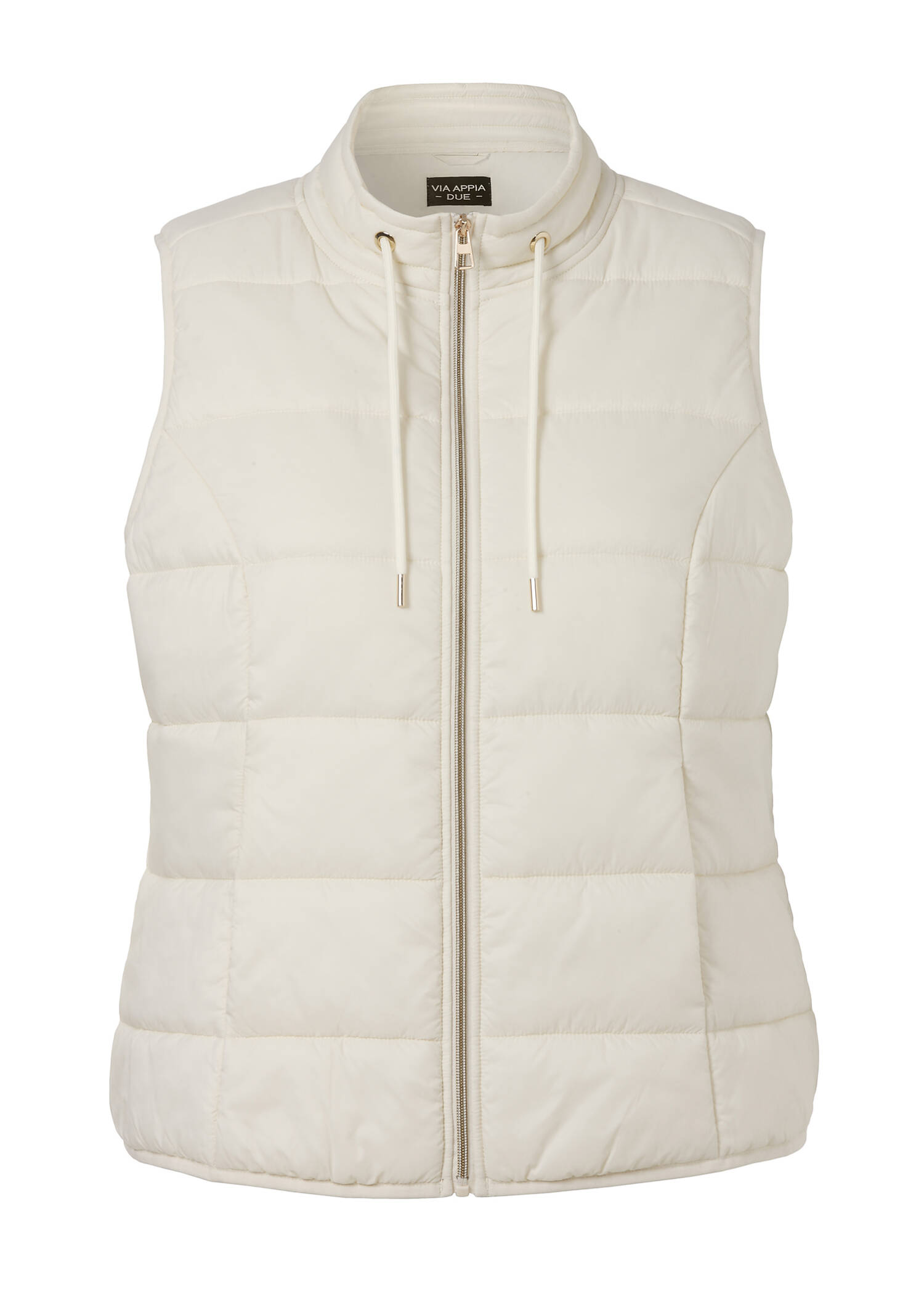 Wattierte Steppweste mit Zipper /