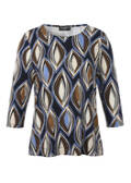 3/4-Arm Print Shirt Viskose-Jersey / 