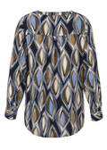 Fließende Viskosebluse mit Print /