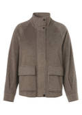 Moderne Outdoor Jacke Taupe Melange /