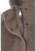 Moderne Outdoor Jacke Taupe Melange /
