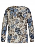Softer Baumwoll-Pullover mit floralem Print /