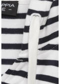 Maritimes Kapuzensweatshirt mit geringeltem Muster / 