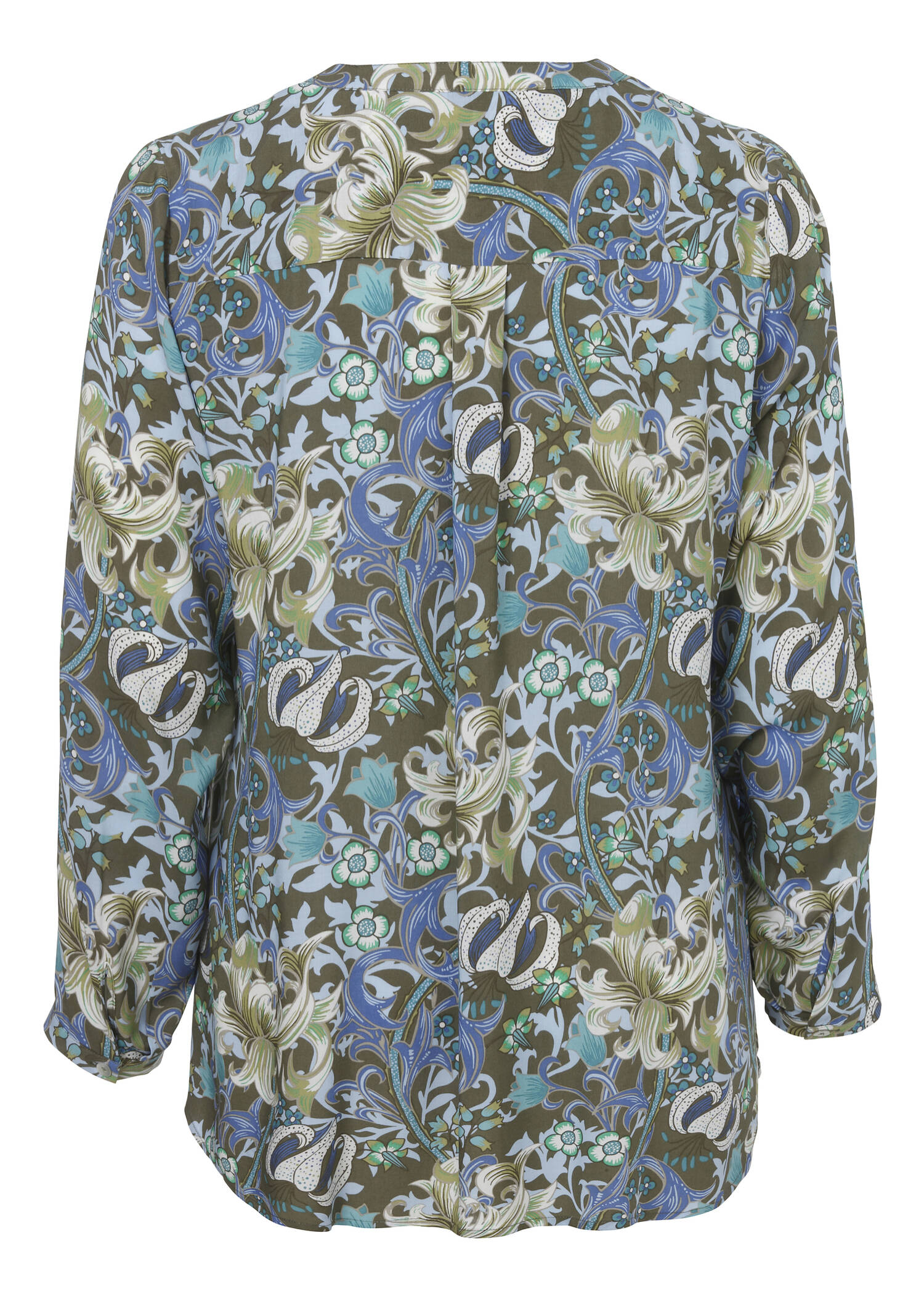 Feminine Schlupfbluse mit floralem Allover-Muster /
