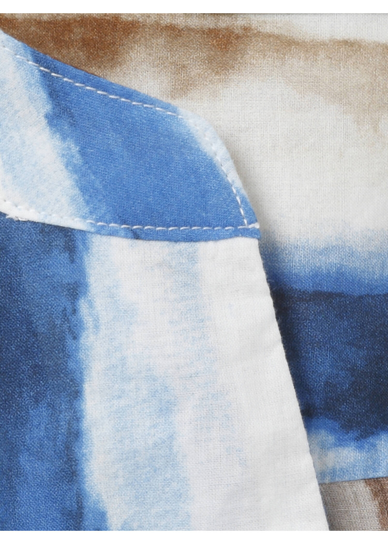 Maritime Schlupfbluse mit gestreiftem Allover-Muster /