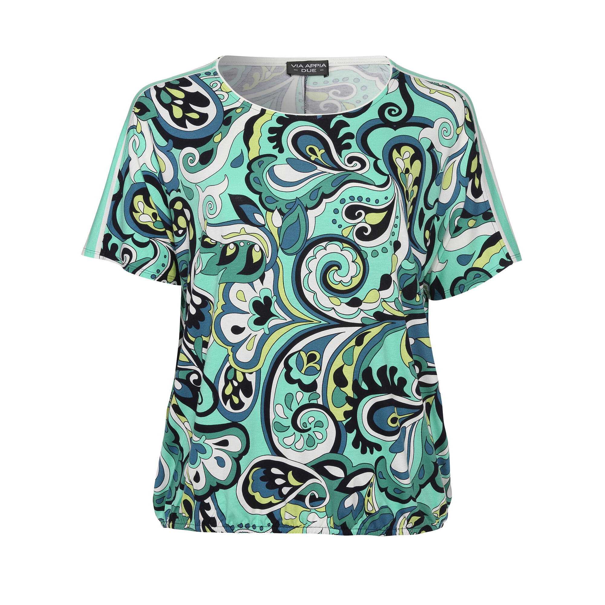 Extrovertiertes T-Shirt mit Paisley-Muster