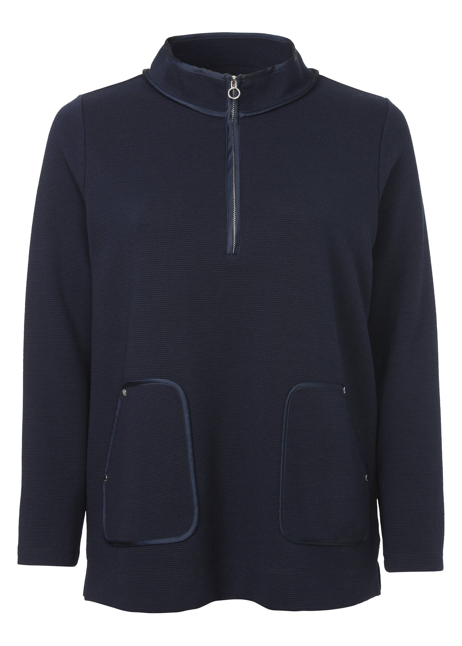 Klassisches Sweatshirt mit Ziernähten /
