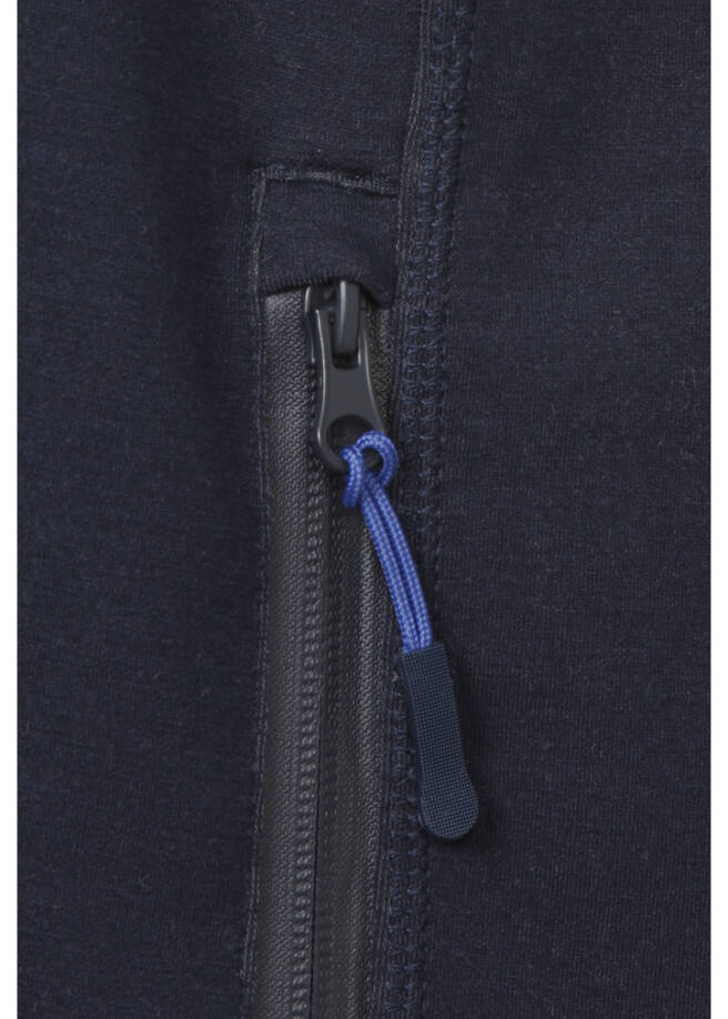 Sportive Kapuzensweatjacke in unifarbenem Stil / 