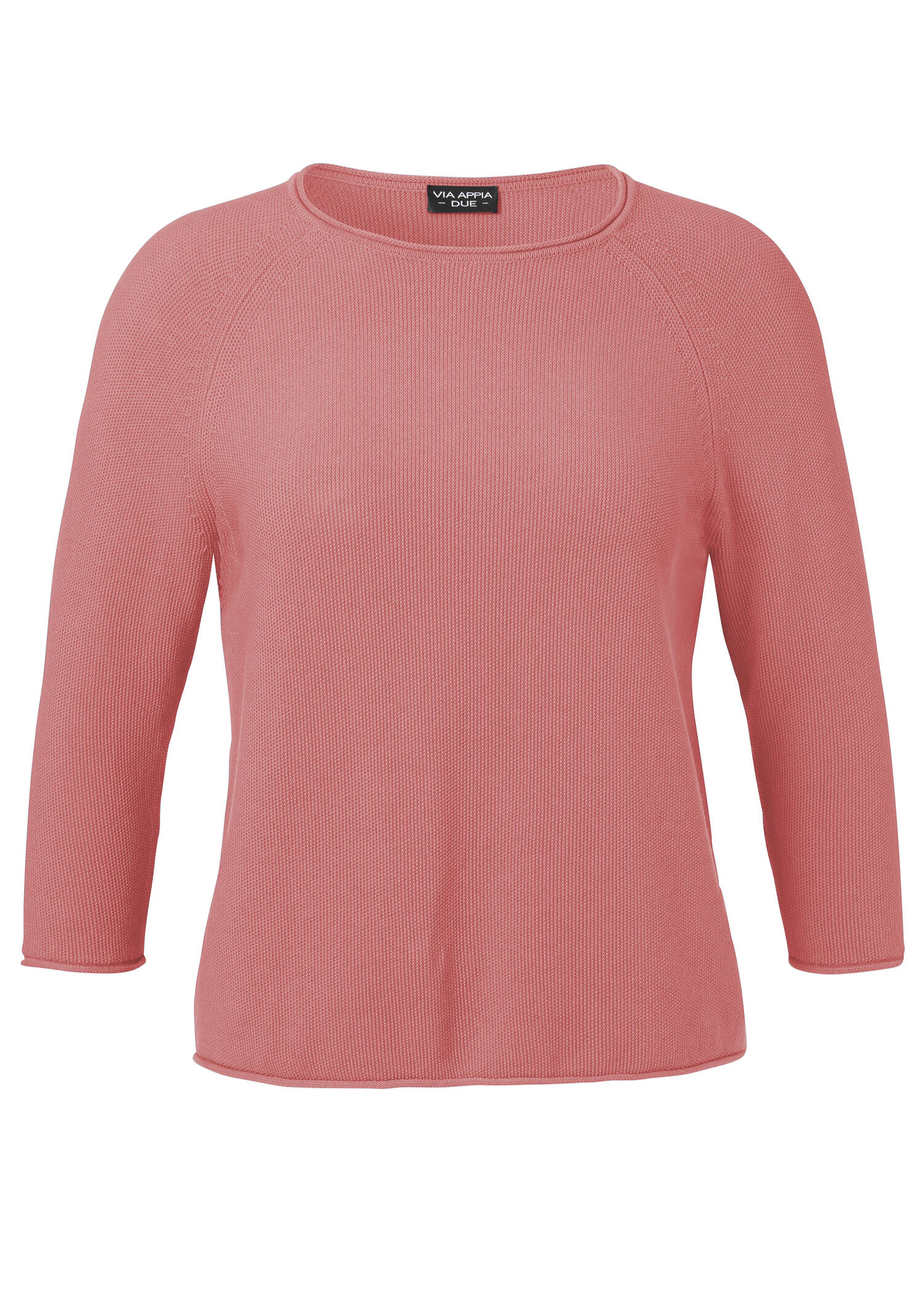 Schlichter Strickpullover in unifarbenem Design / 