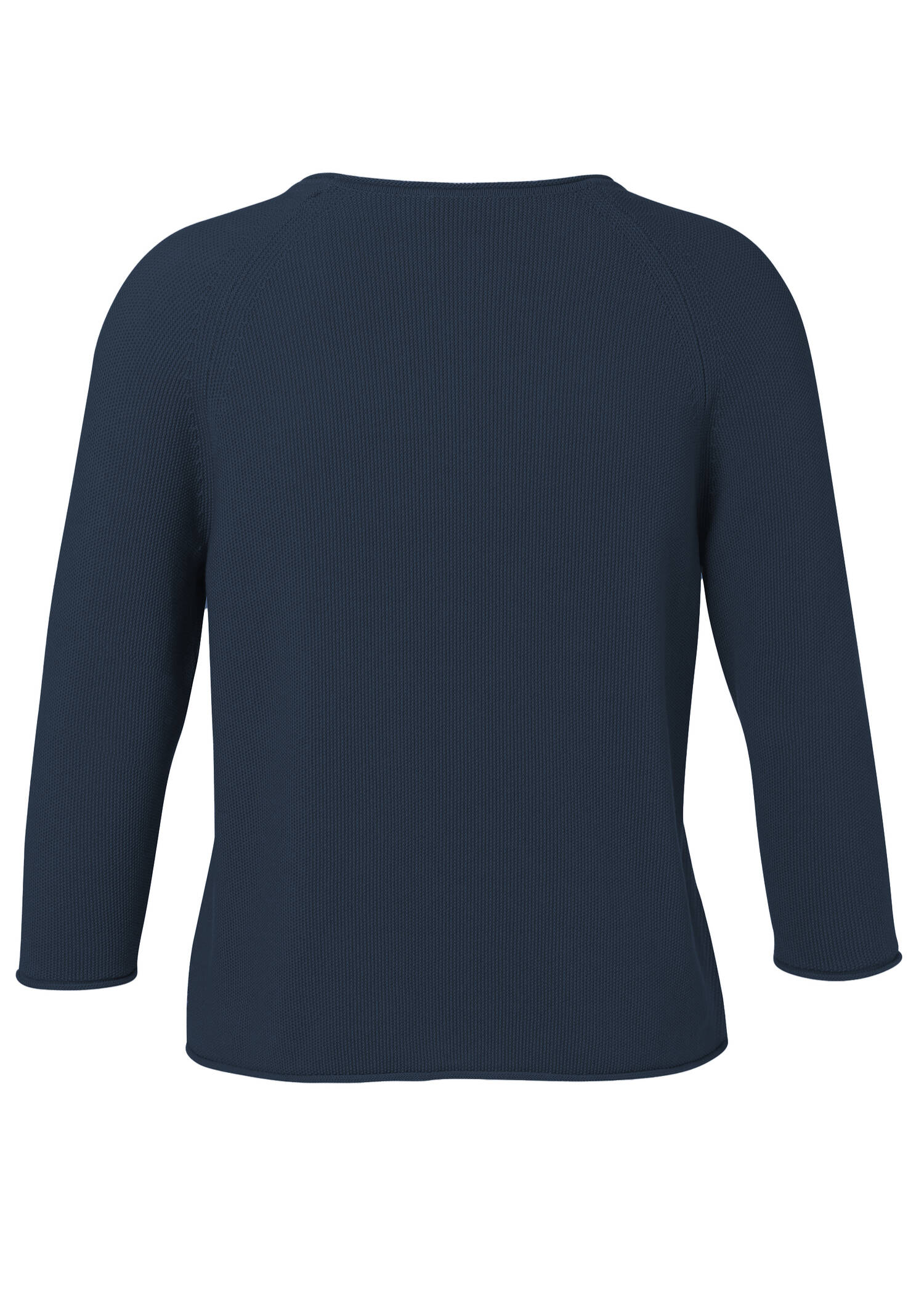 Schlichter Strickpullover in unifarbenem Design /