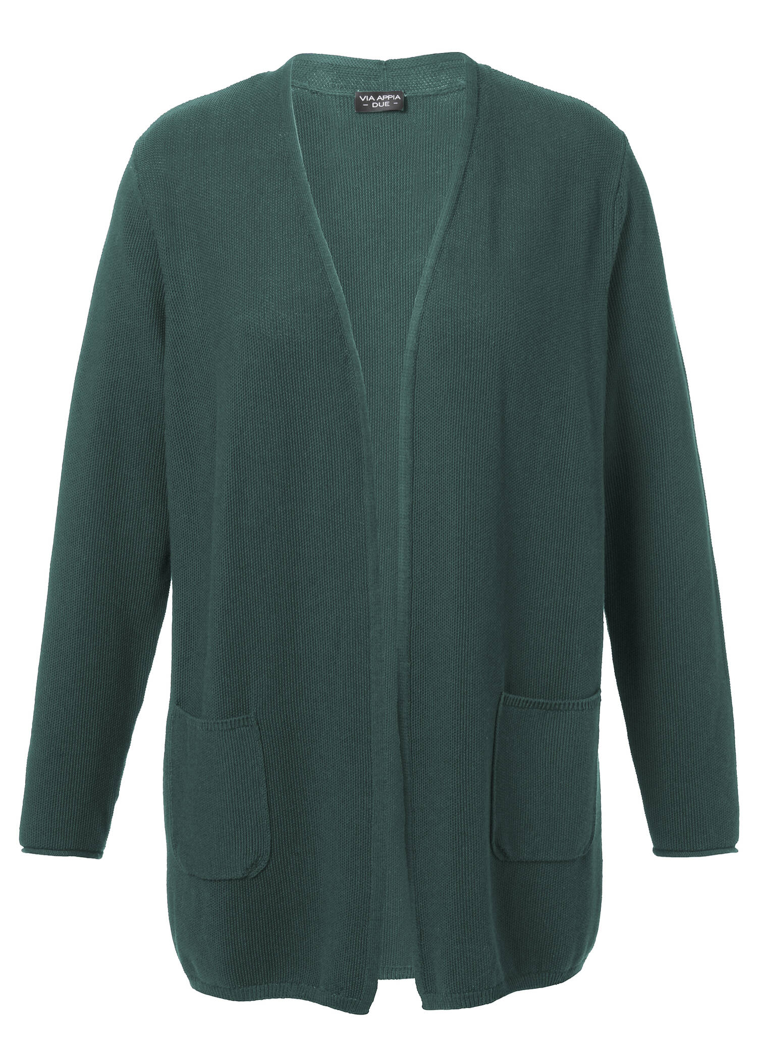 Schlichte Strickjacke in unifarbenem Stil /