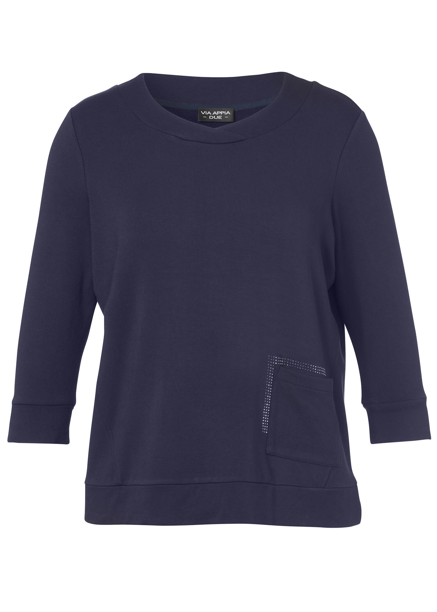 Dezentes Sweatshirt mit Glitzersteinen /