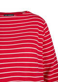 Sportives Sweatshirt mit geringeltem Muster / 
