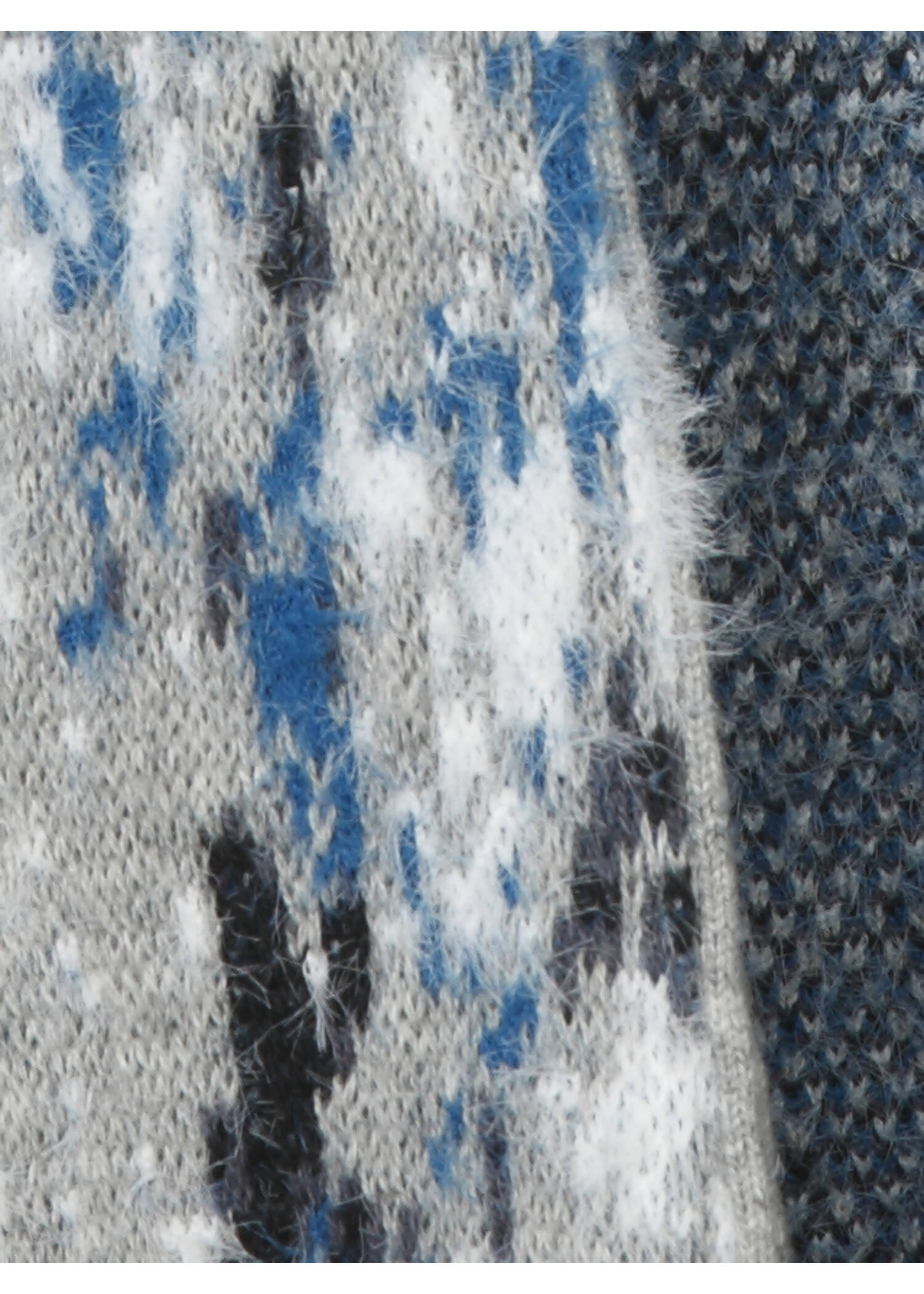 Extrovertierte Strickjacke mit Allovermuster /