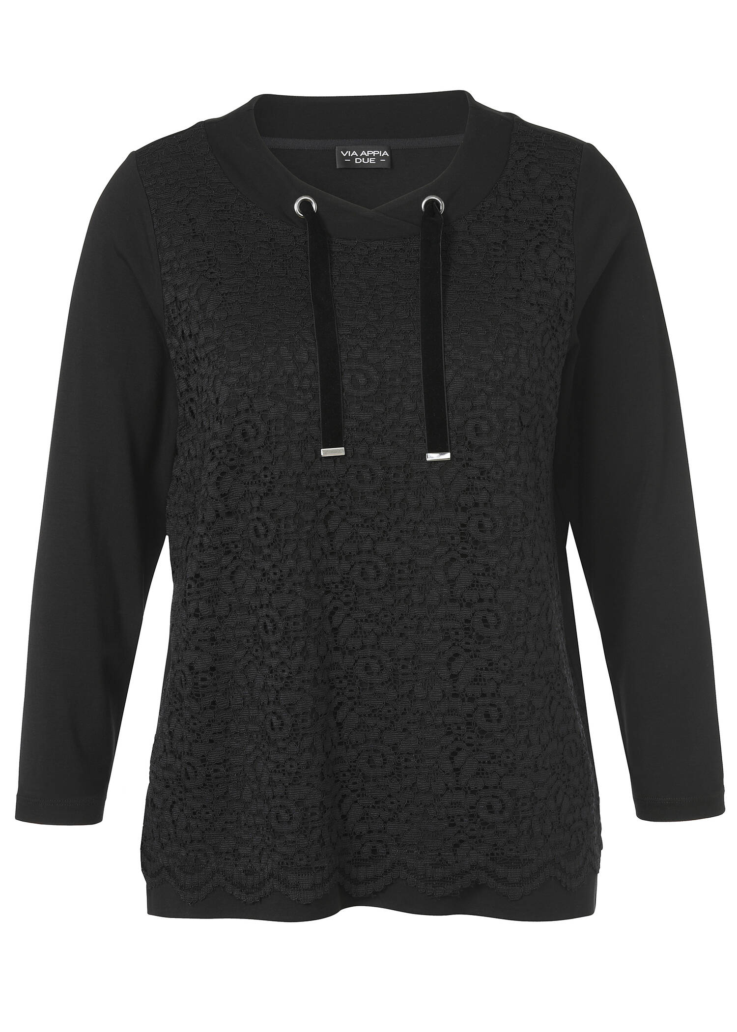 Dezentes Sweatshirt mit Spitze /