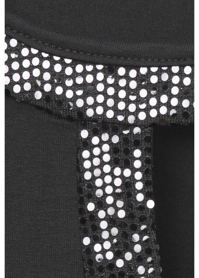 Glamouröses 3/4-Arm-Shirt mit Pailletten / 