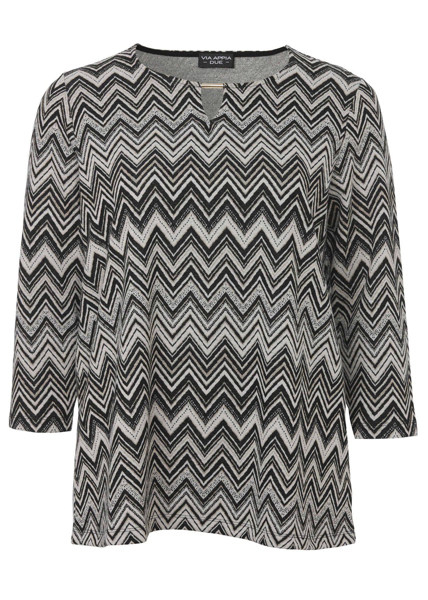 Fesches 3/4-Arm-Shirt mit Glitzergarn /