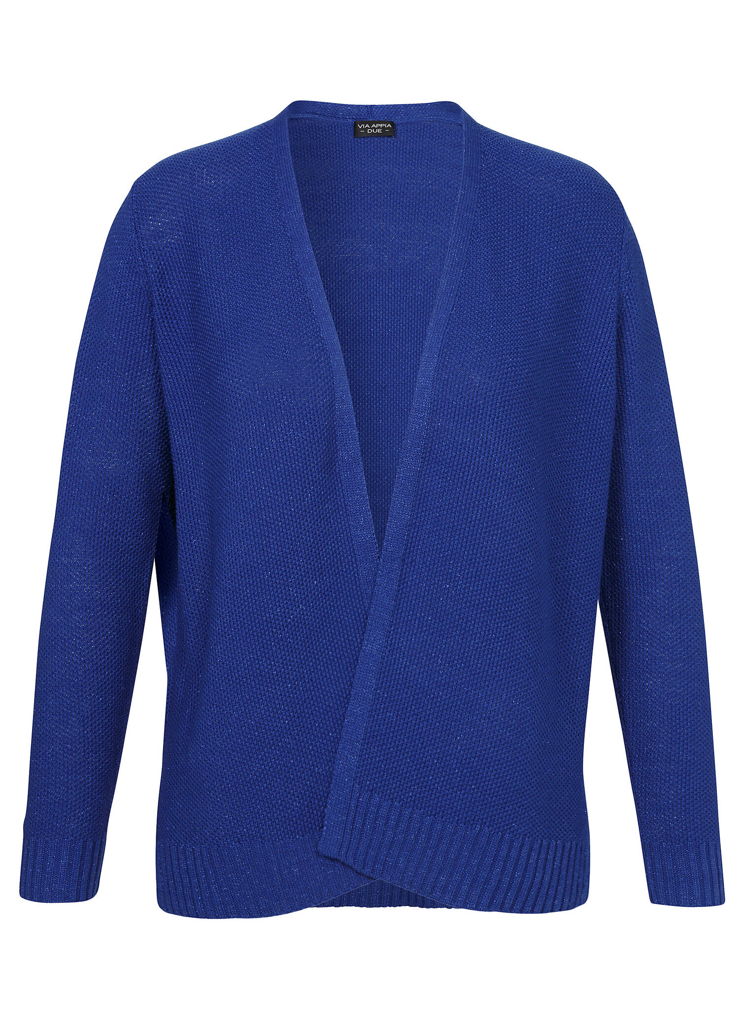 Schlichte Strickjacke aus unifarbenem Stoff /