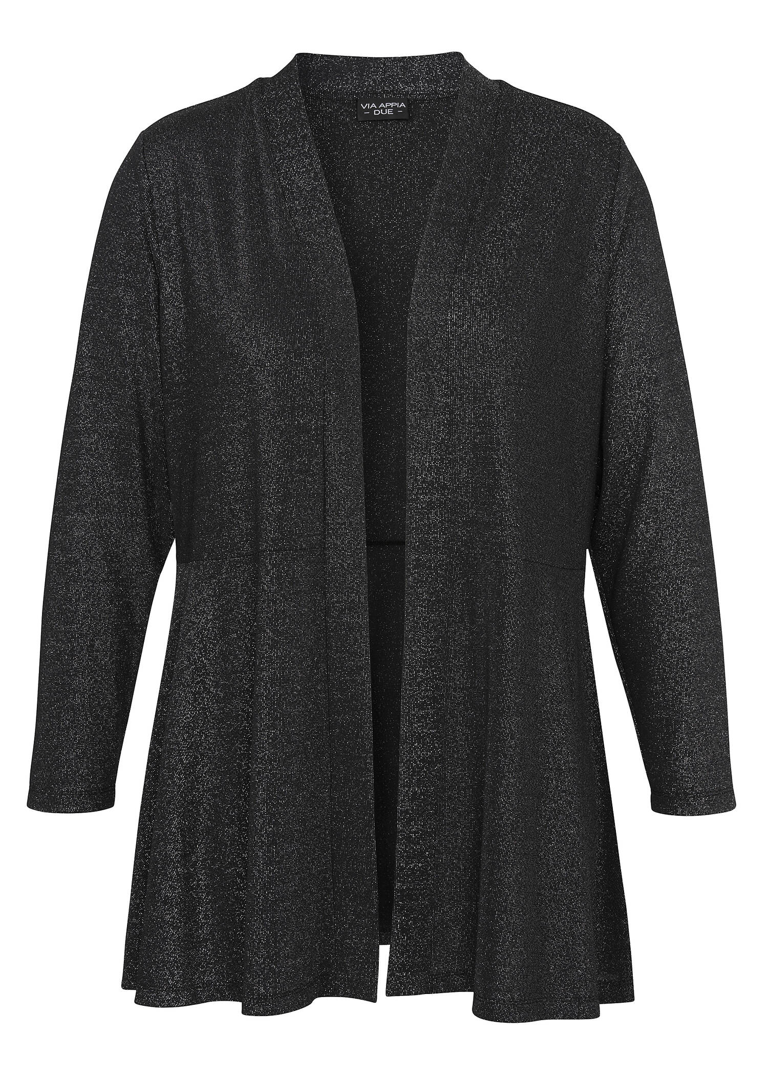 Moderne Strickjacke in meliertem Stil / 