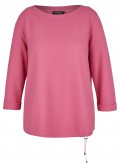 Fließendes Sweatshirt mit Tunnelzug-Saum /