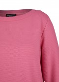 Fließendes Sweatshirt mit Tunnelzug-Saum /