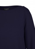 Fließendes Sweatshirt mit Tunnelzug-Saum /