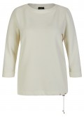 Fließendes Sweatshirt mit Tunnelzug-Saum /